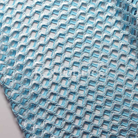 Diamond Mesh With Foil - 4-Way Stretch Poly Spandex Mesh in 12 Colorways