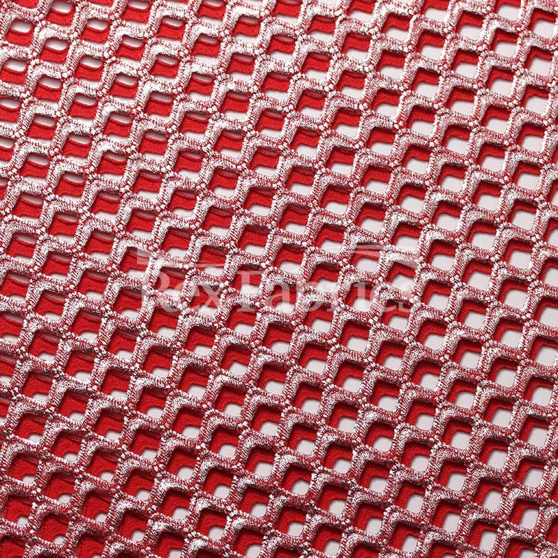 Diamond-Mesh-Foil-Red