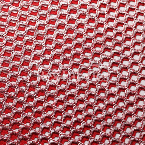 Diamond Mesh With Foil - 4-Way Stretch Poly Spandex Mesh in 12 Colorways Diamond Mesh With Foil - 4-Way Stretch Poly Spandex Mesh in 12 Colorways