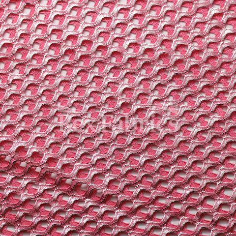 Diamond Mesh With Foil - 4-Way Stretch Poly Spandex Mesh in 12 Colorways