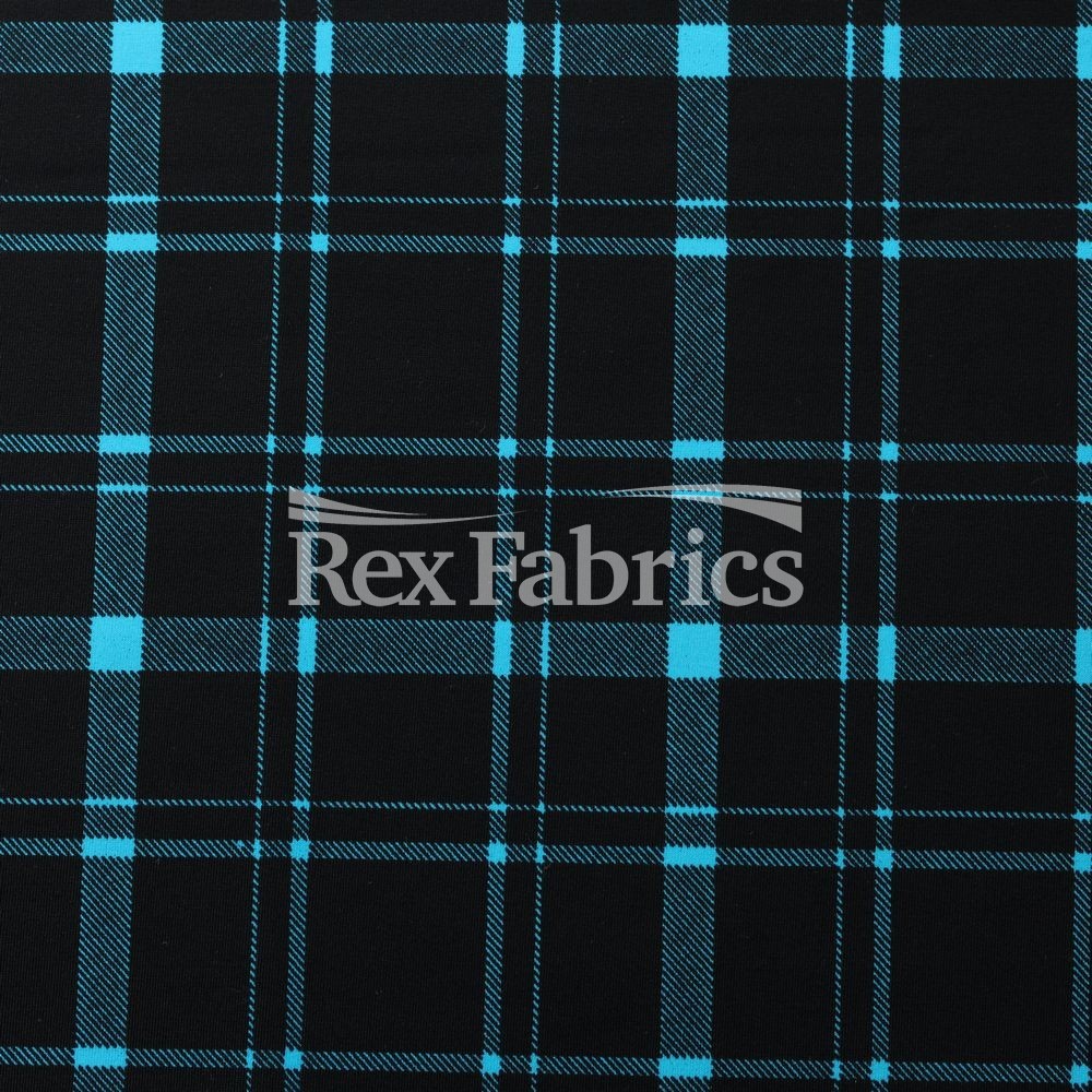 Modern Plaid Turquoise Black Modern Plaid Turquoise Black