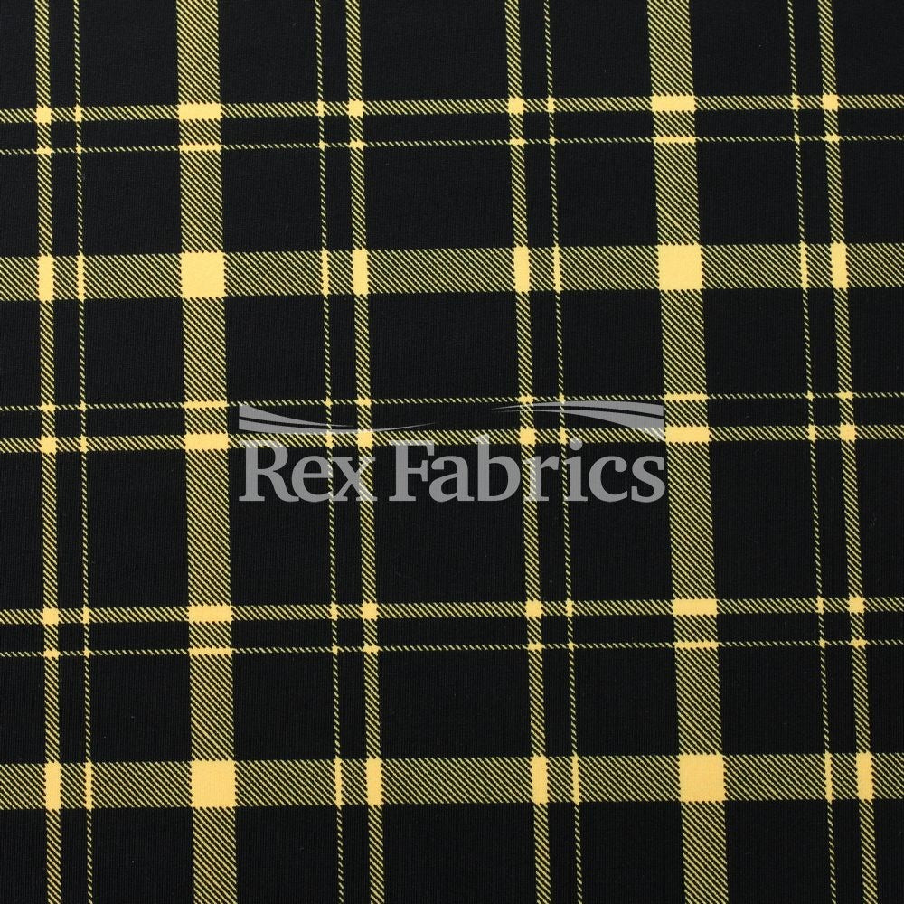 Modern Plaid Yellow Black Modern Plaid Yellow Black