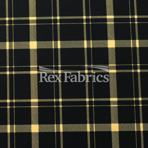 Modern Plaid Yellow Black Modern Plaid Yellow Black