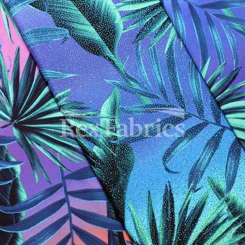 Neon-Jungle-Printed-Nylon-Spandex--With-Foil Neon-Jungle-Printed-Nylon-Spandex--With-Foil