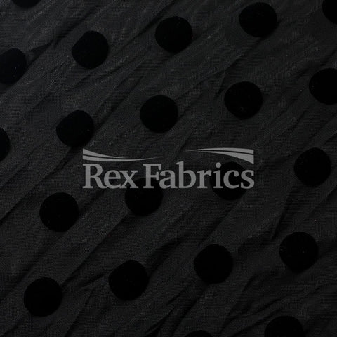 Flocked Dot Mesh - Poly Spandex Mesh Flocked Dot Mesh - Poly Spandex Mesh