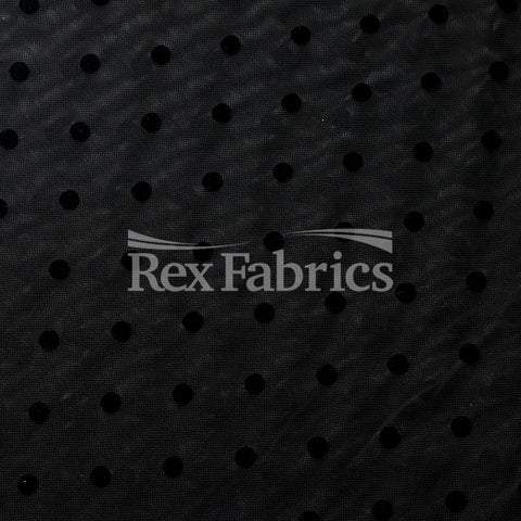Flocked Dot Mesh - Poly Spandex Mesh Flocked Dot Mesh - Poly Spandex Mesh