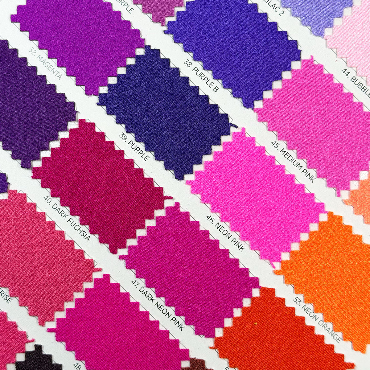 Nylon spandex tricot in 200+ colors.