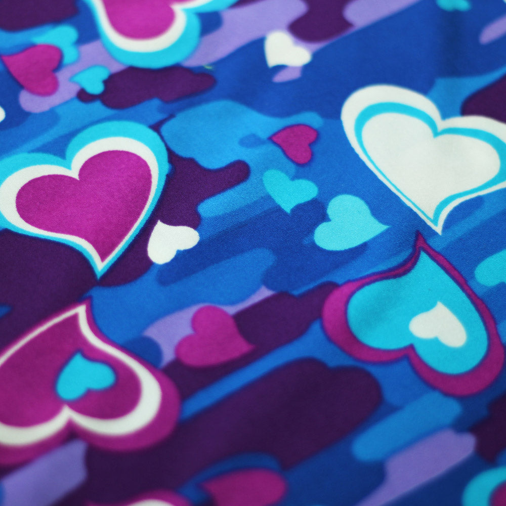 Camo Love Printed Nylon Spandex fabric