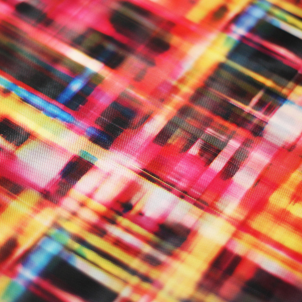 Optic Plaid Multi fabric