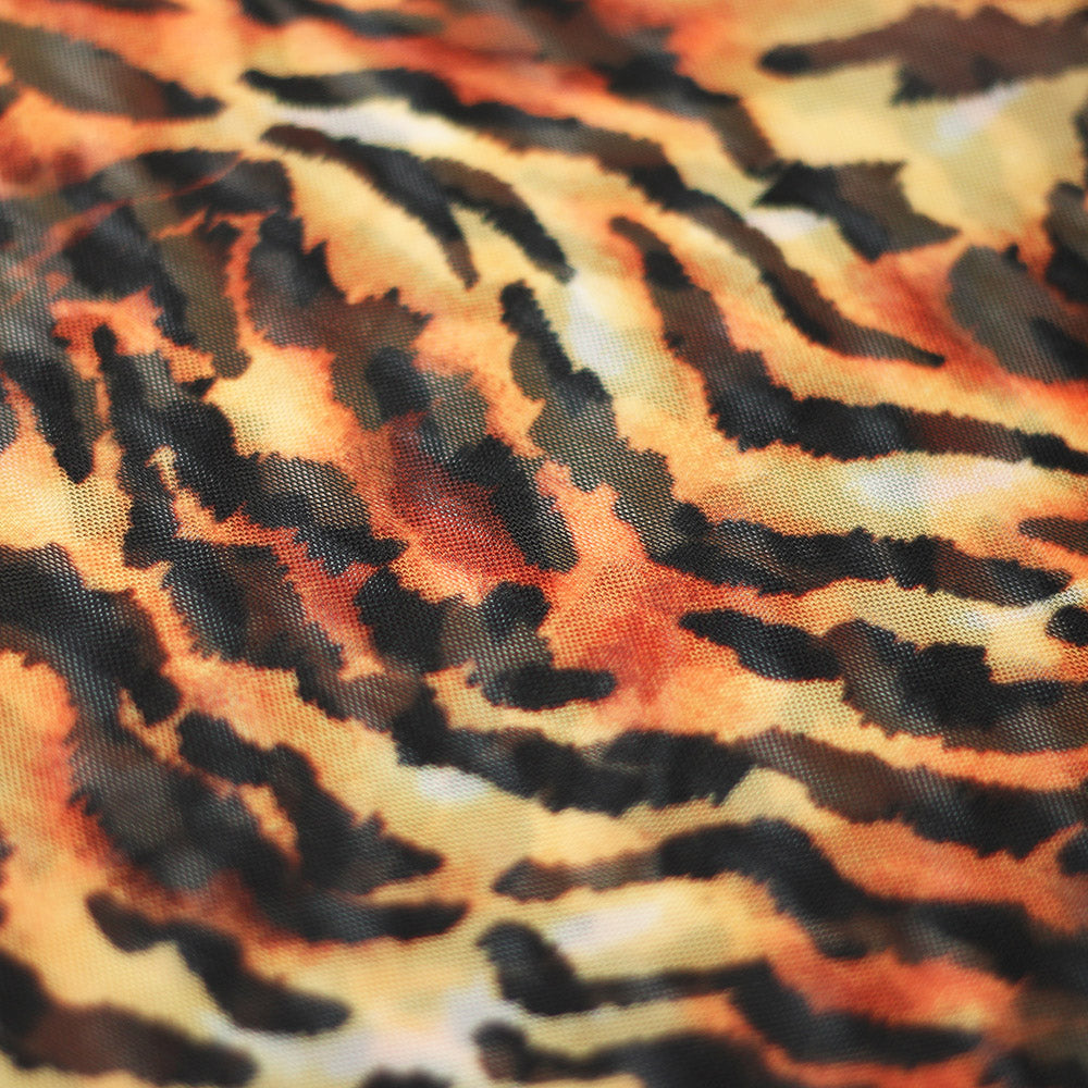 Orange, Black Mesh