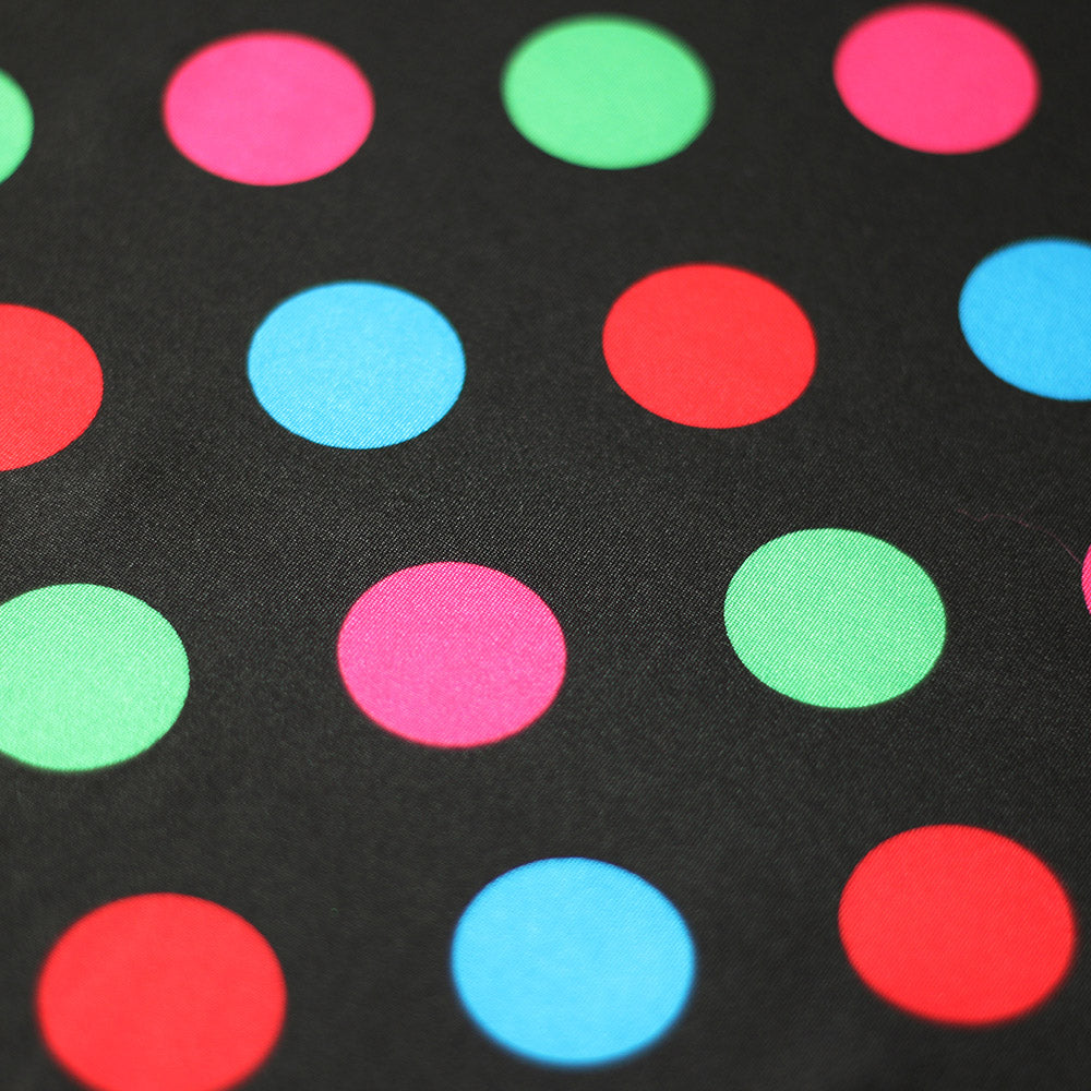 Circus Dots Printed Poly Spandex fabric