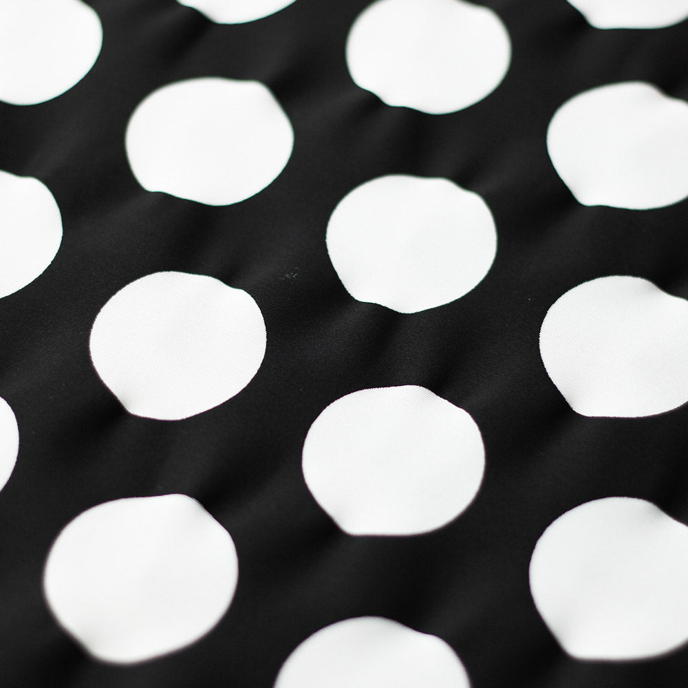 Dot Daze Shiny Tricot fabric