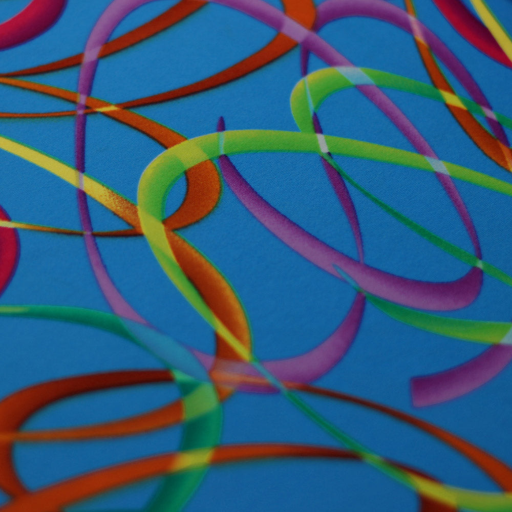 Wild Confetti Multi-color Rainbow Crescent Fabric