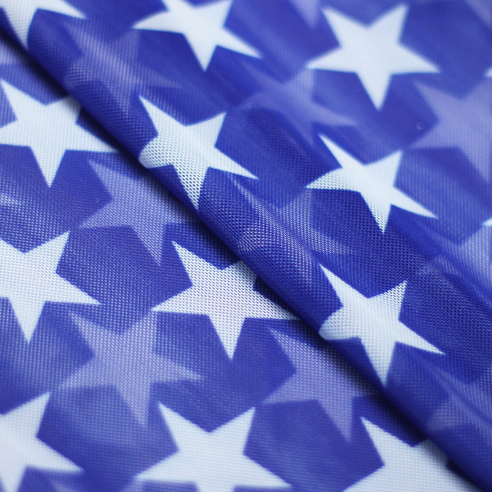 Freedom Mesh Star and Stripe fabric