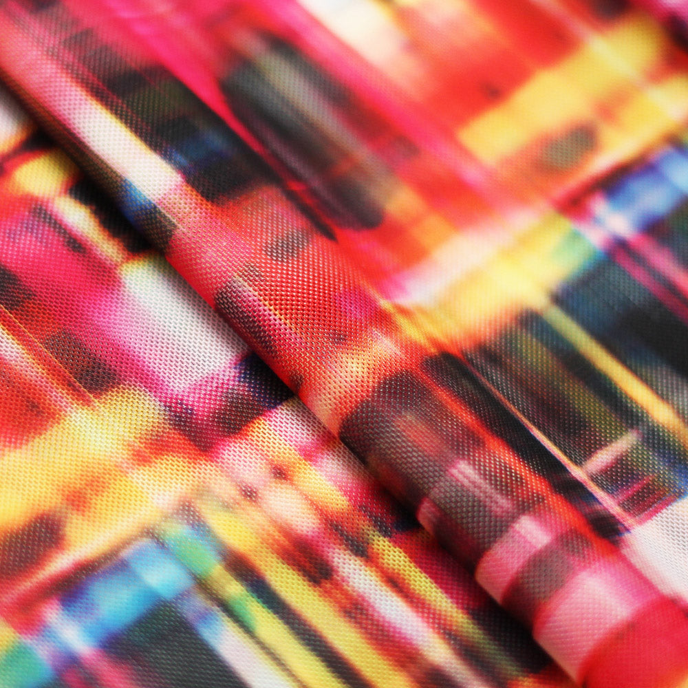 Optic Plaid Multi fabric