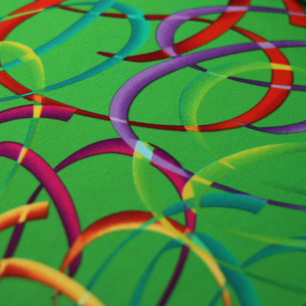 Wild Confetti Multi-color Rainbow Crescent Fabric