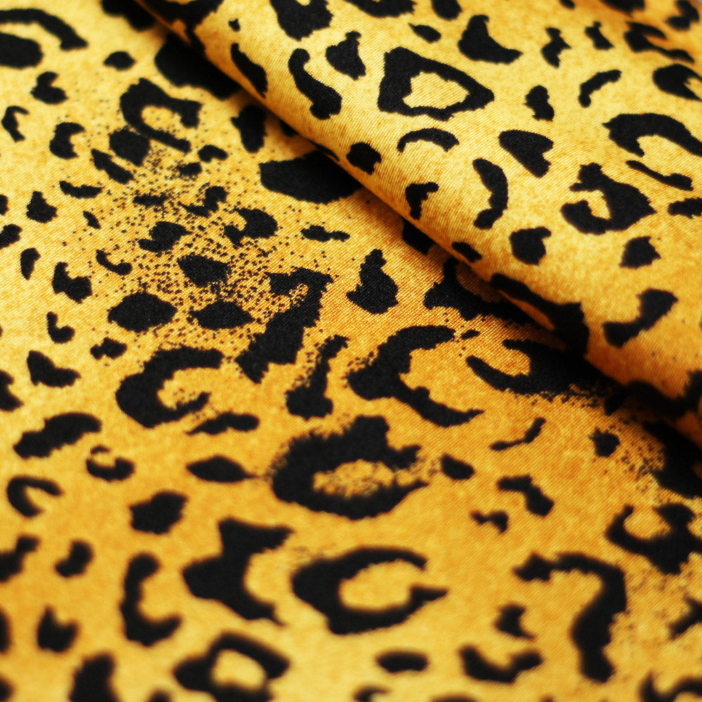 Cheetah Printed Nylon Spandex fabric