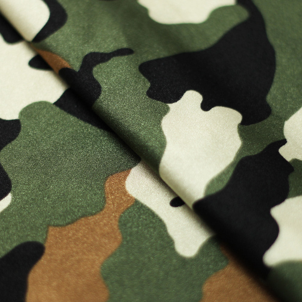Camouflage Nylon Spandex Tricot fabric