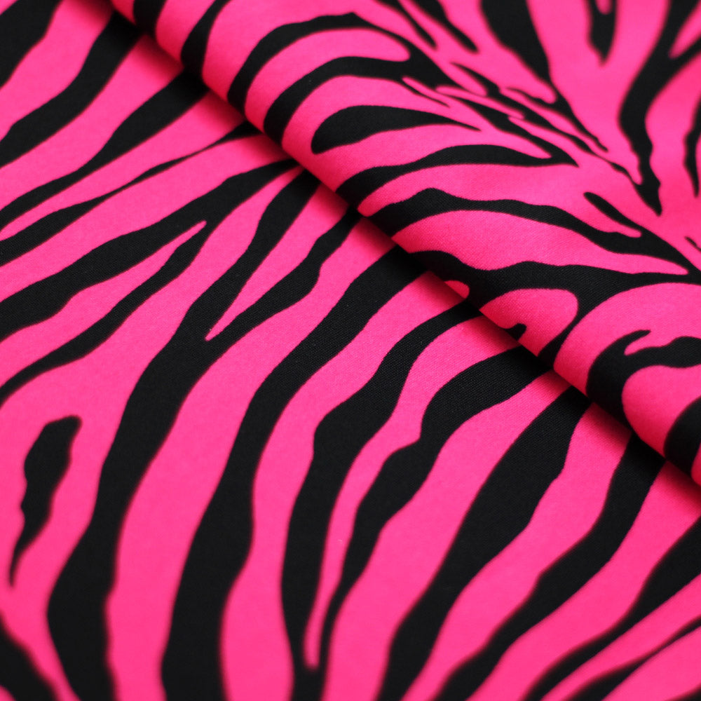 Classic Zebra Printed Nylon Spandex fabric