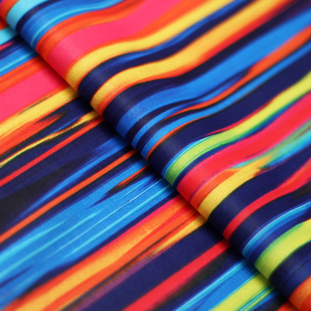 Sweet Stripes Poly Spandex fabric