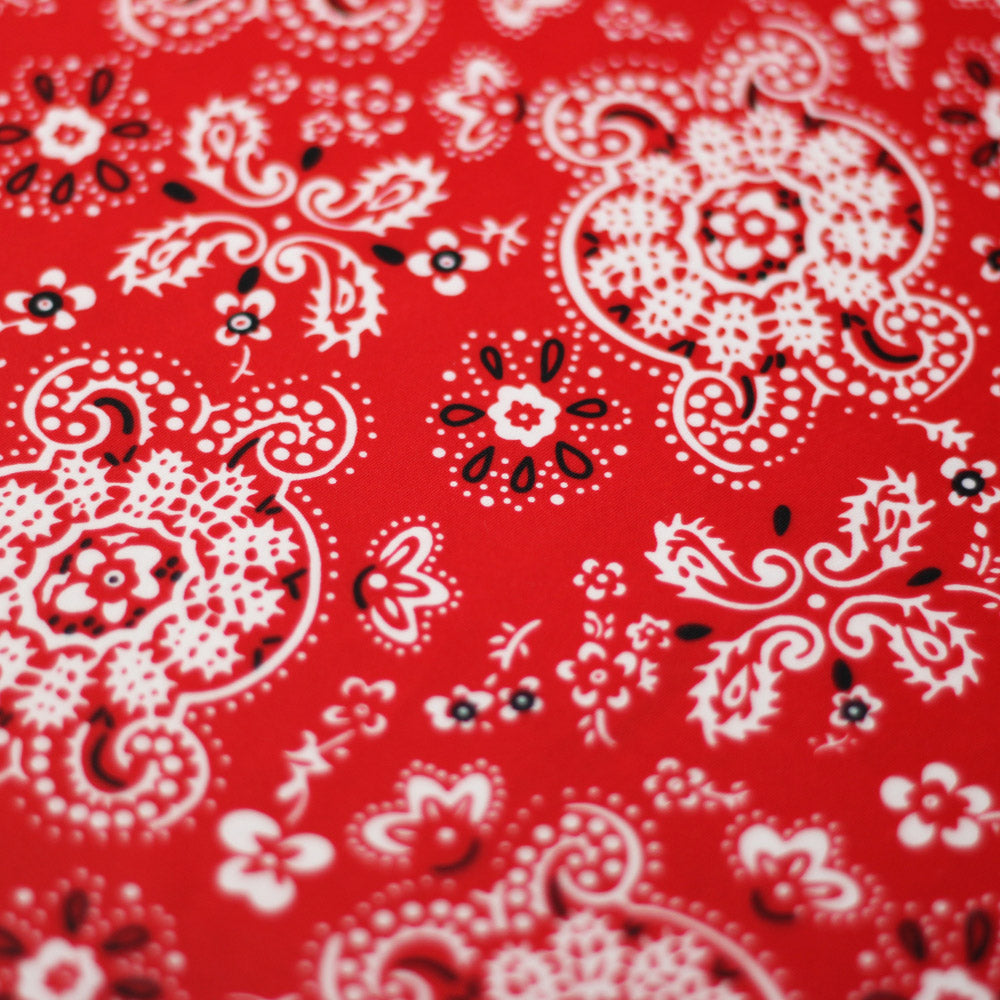 Bandana Printed Poly Spandex fabric