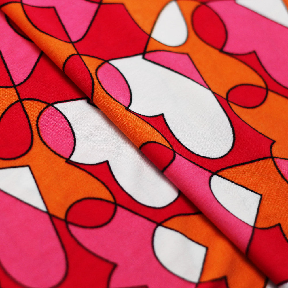Cool Hearts fabric