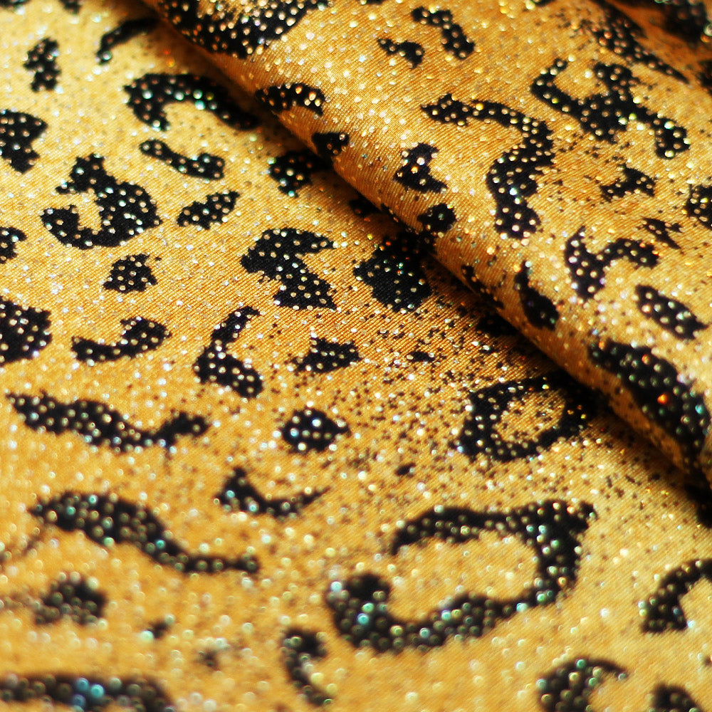 Cheetah Printed Nylon Spandex fabric