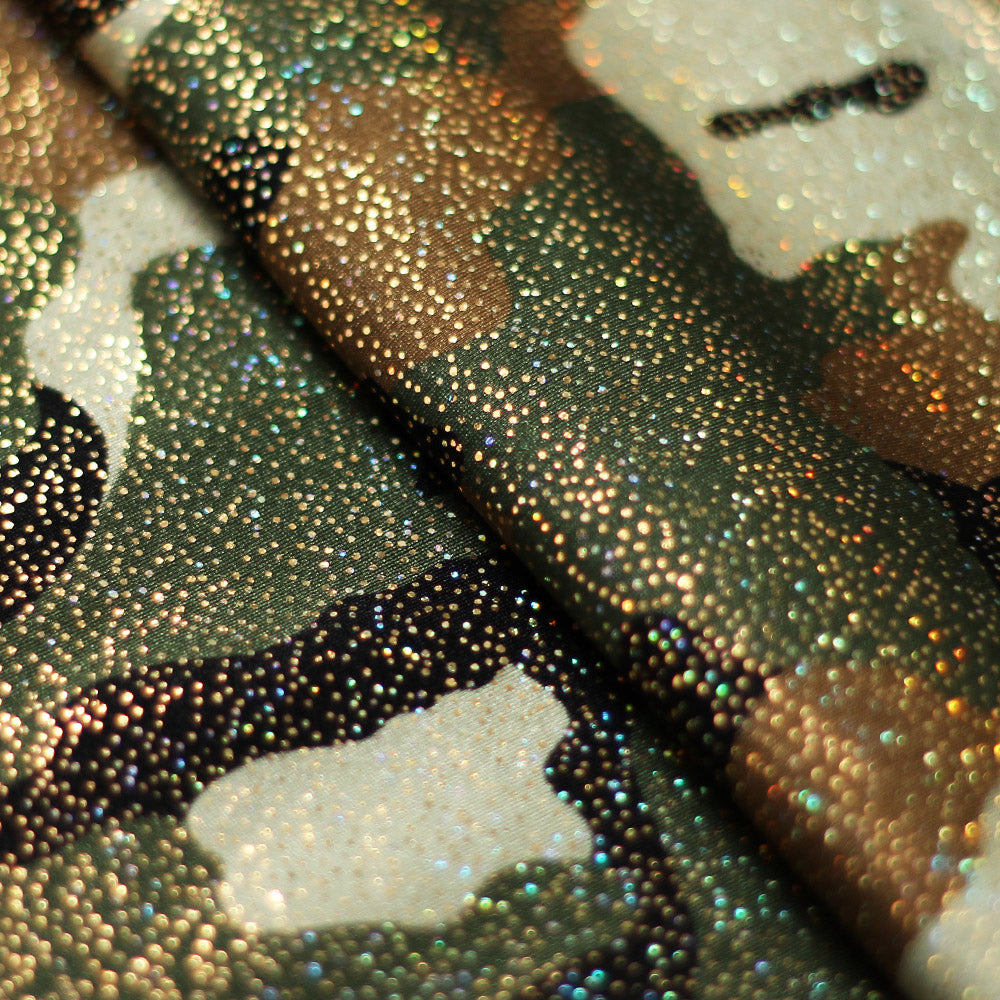 Camouflage Nylon Spandex Tricot fabric