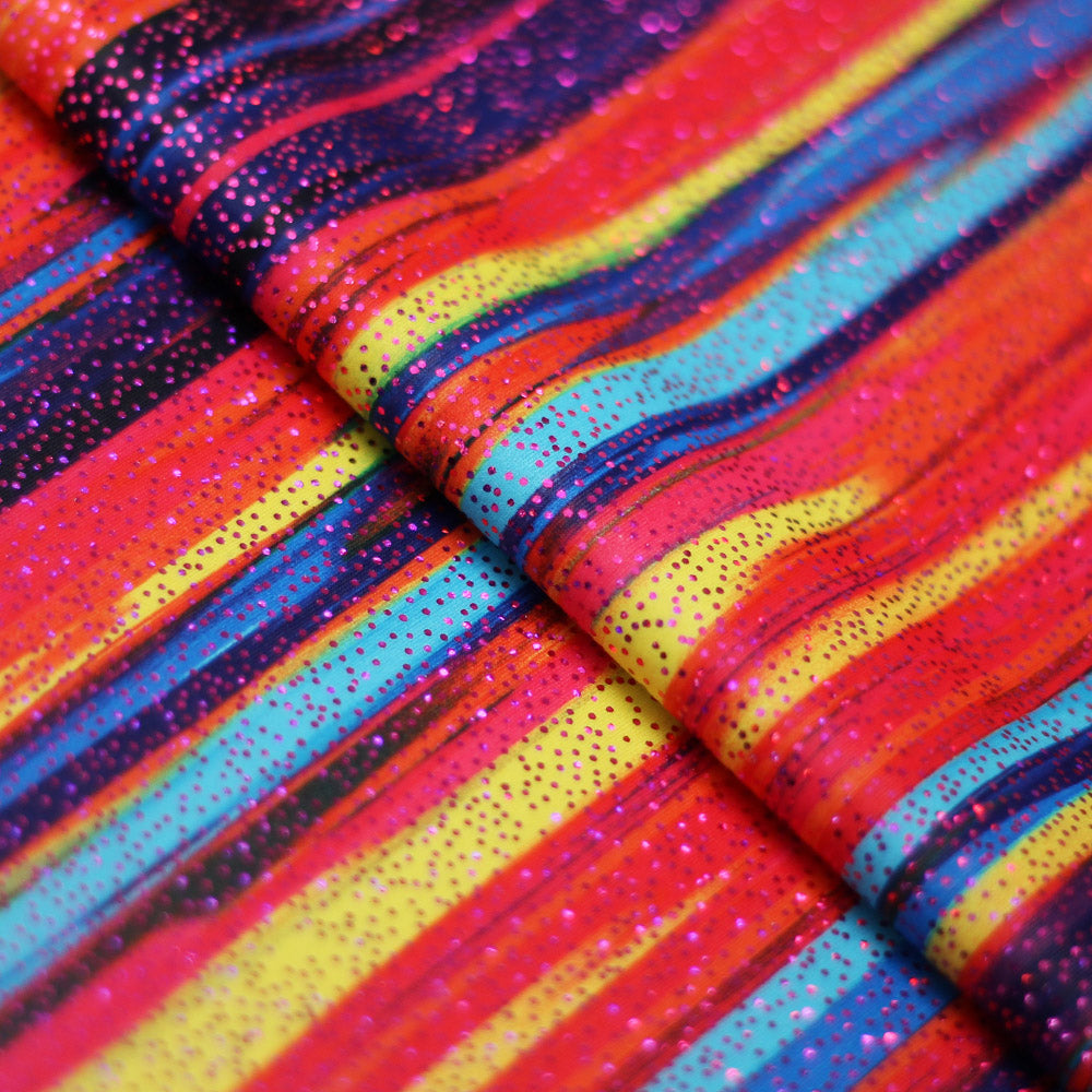 Sweet Stripes Poly Spandex fabric