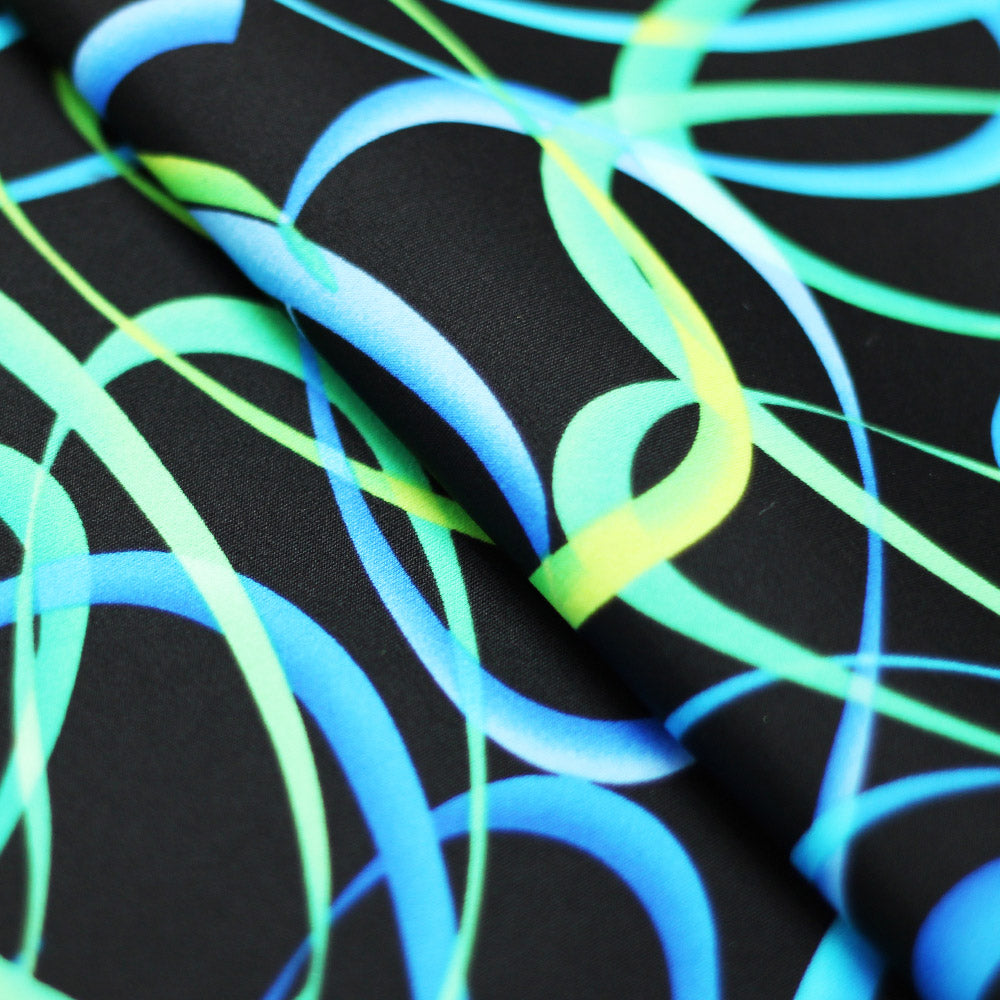 Wild Confetti Multi-color Rainbow Crescent Fabric