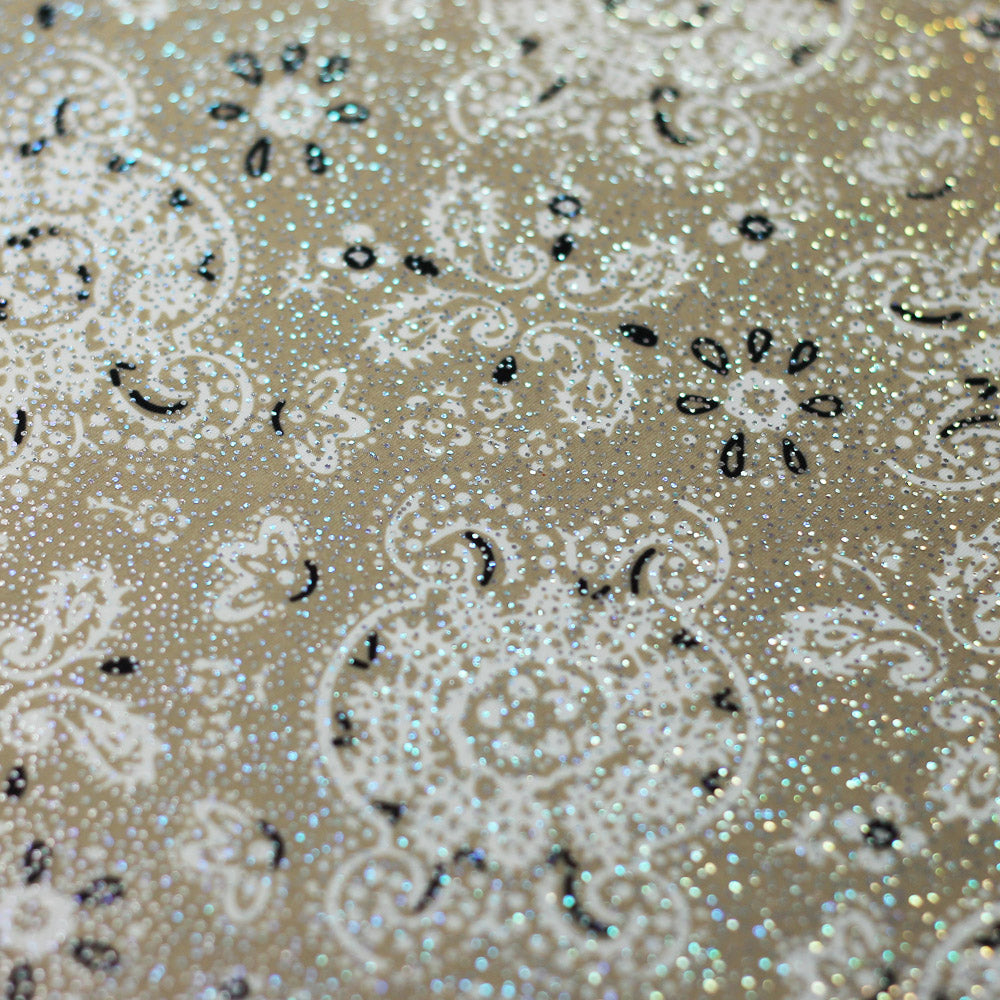 Bandana Printed Poly Spandex fabric