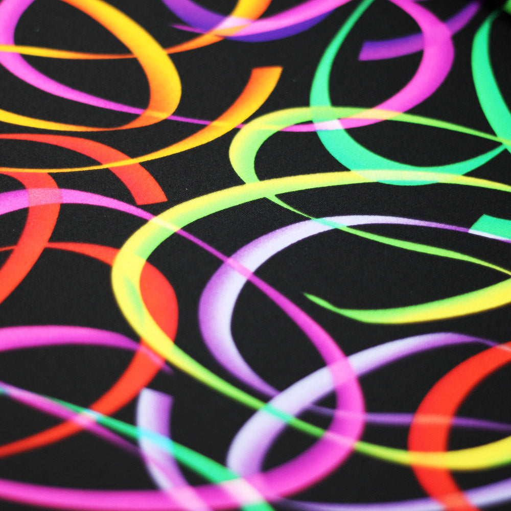 Wild Confetti Multi-color Rainbow Crescent Fabric