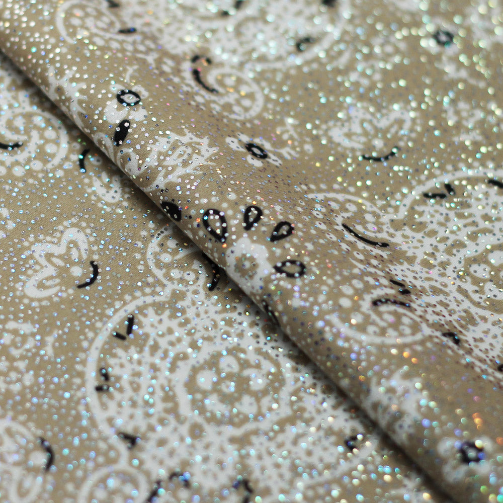Bandana Printed Poly Spandex fabric