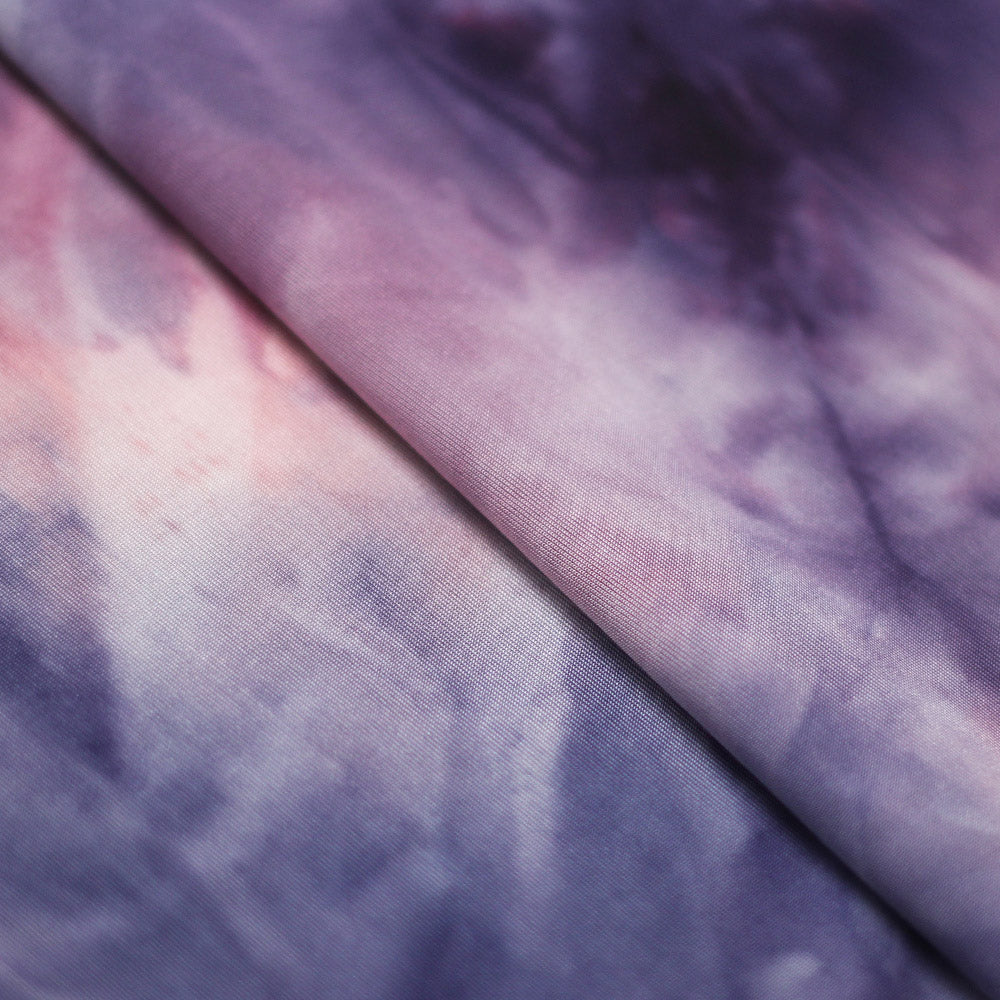 Tie Dye Glossy Flow fabric
