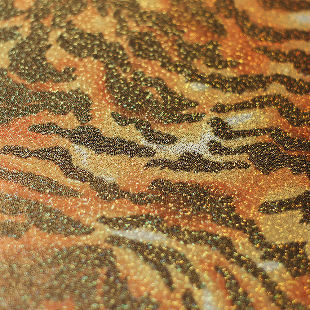Orange, Black with Gold Foil