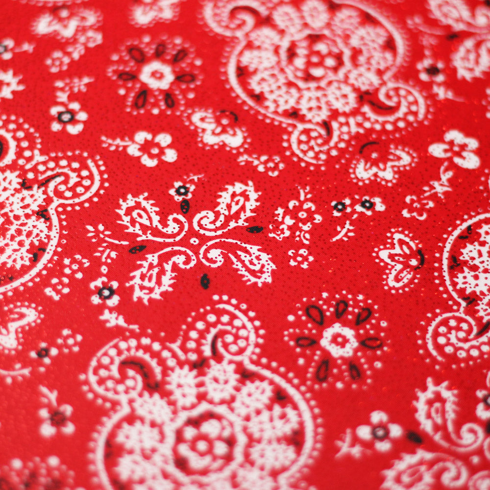 Bandana Printed Poly Spandex fabric
