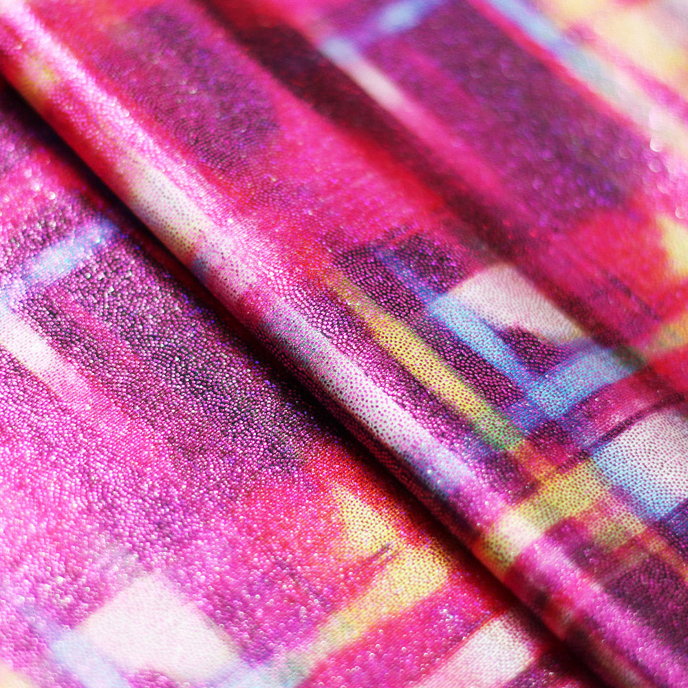 Optic Plaid Multi fabric