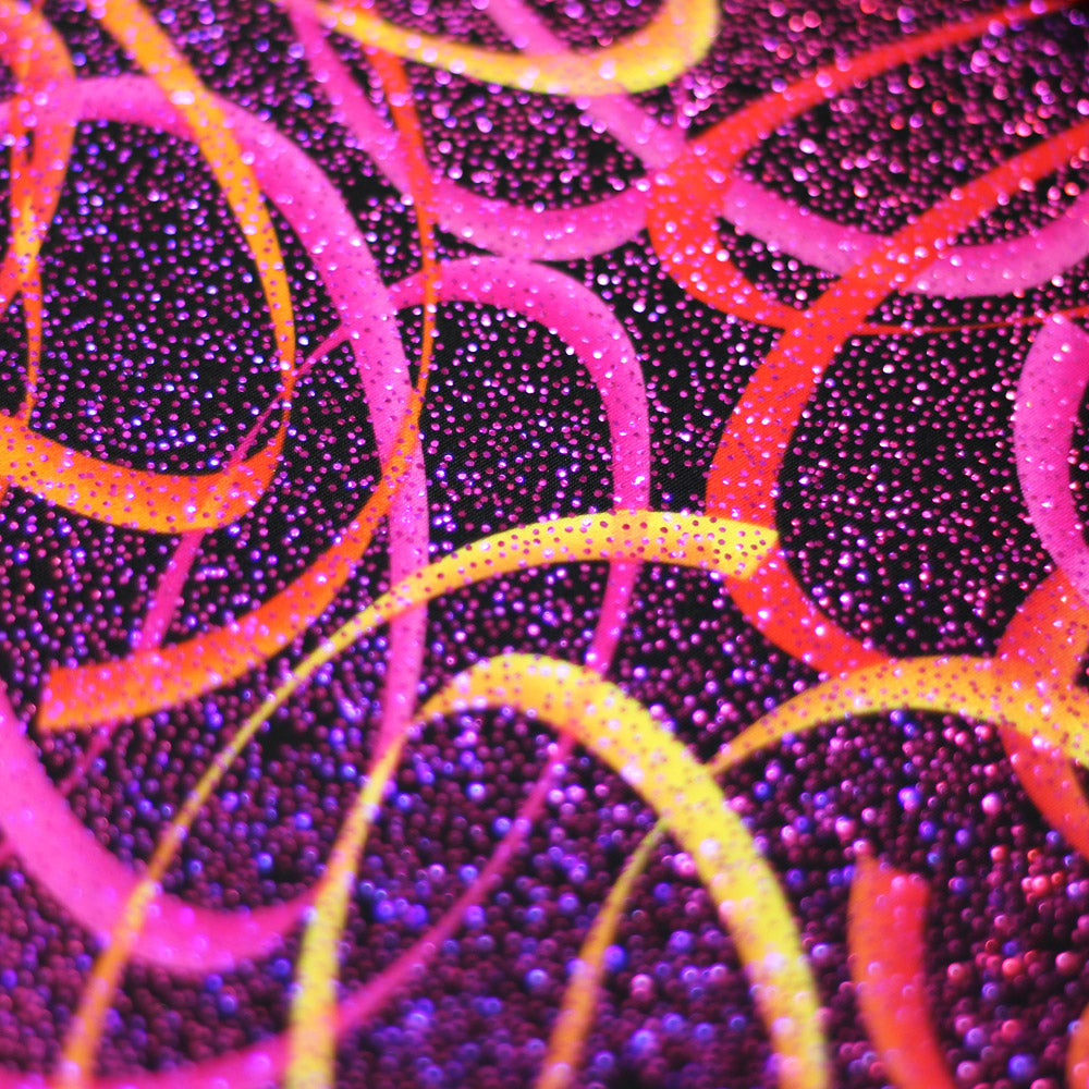 Wild Confetti Multi-color Rainbow Crescent Fabric