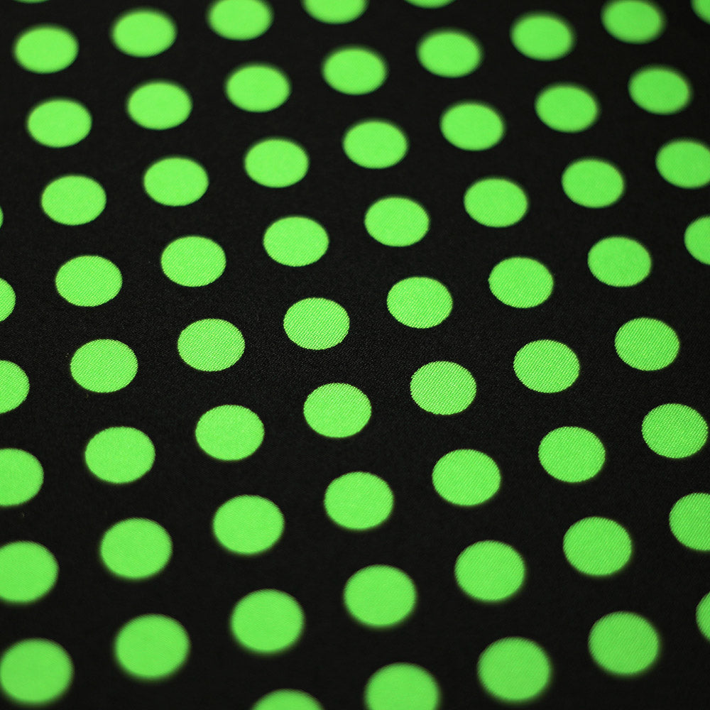 Black, Lime Dots
