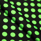 Black, Lime Dots