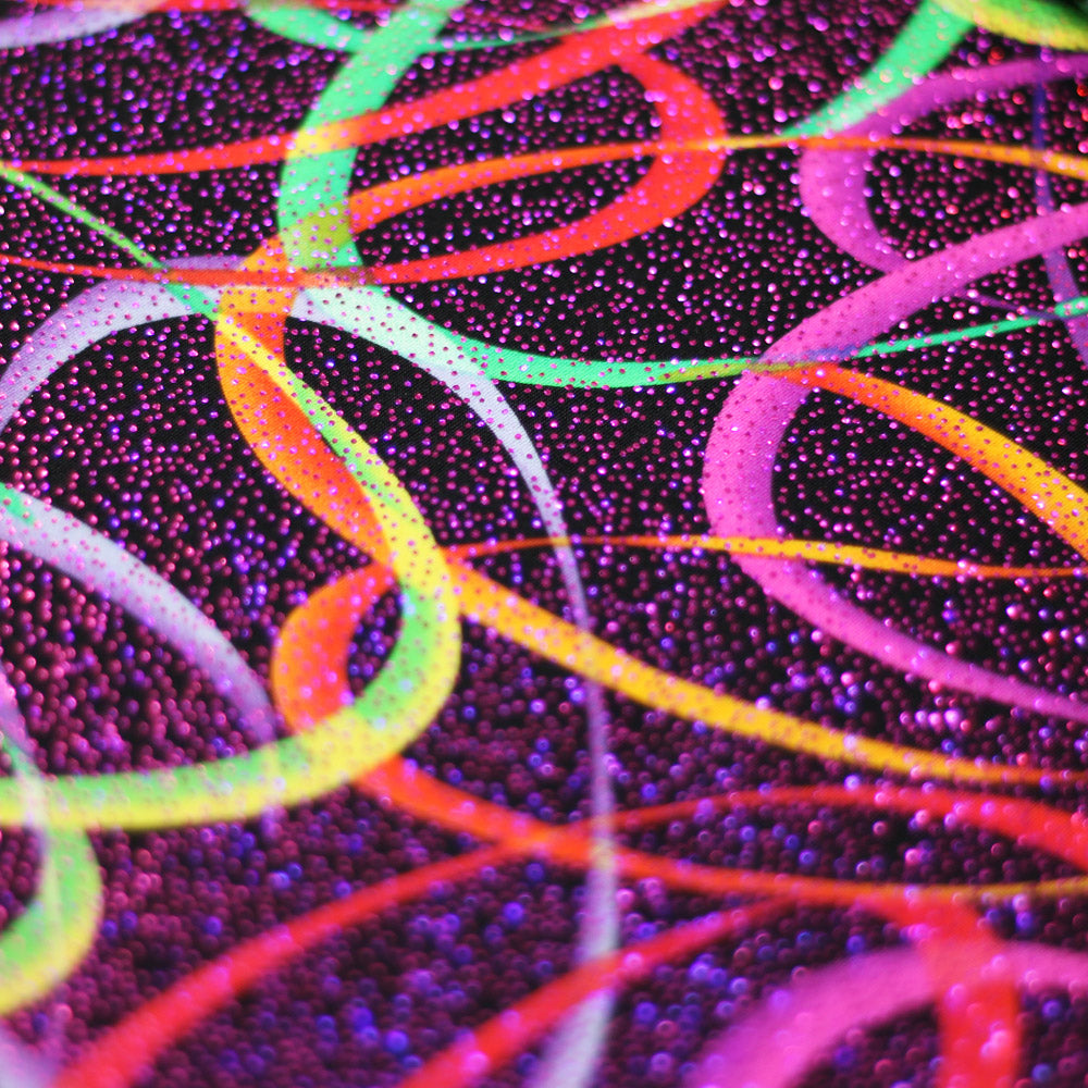 Wild Confetti Multi-color Rainbow Crescent Fabric