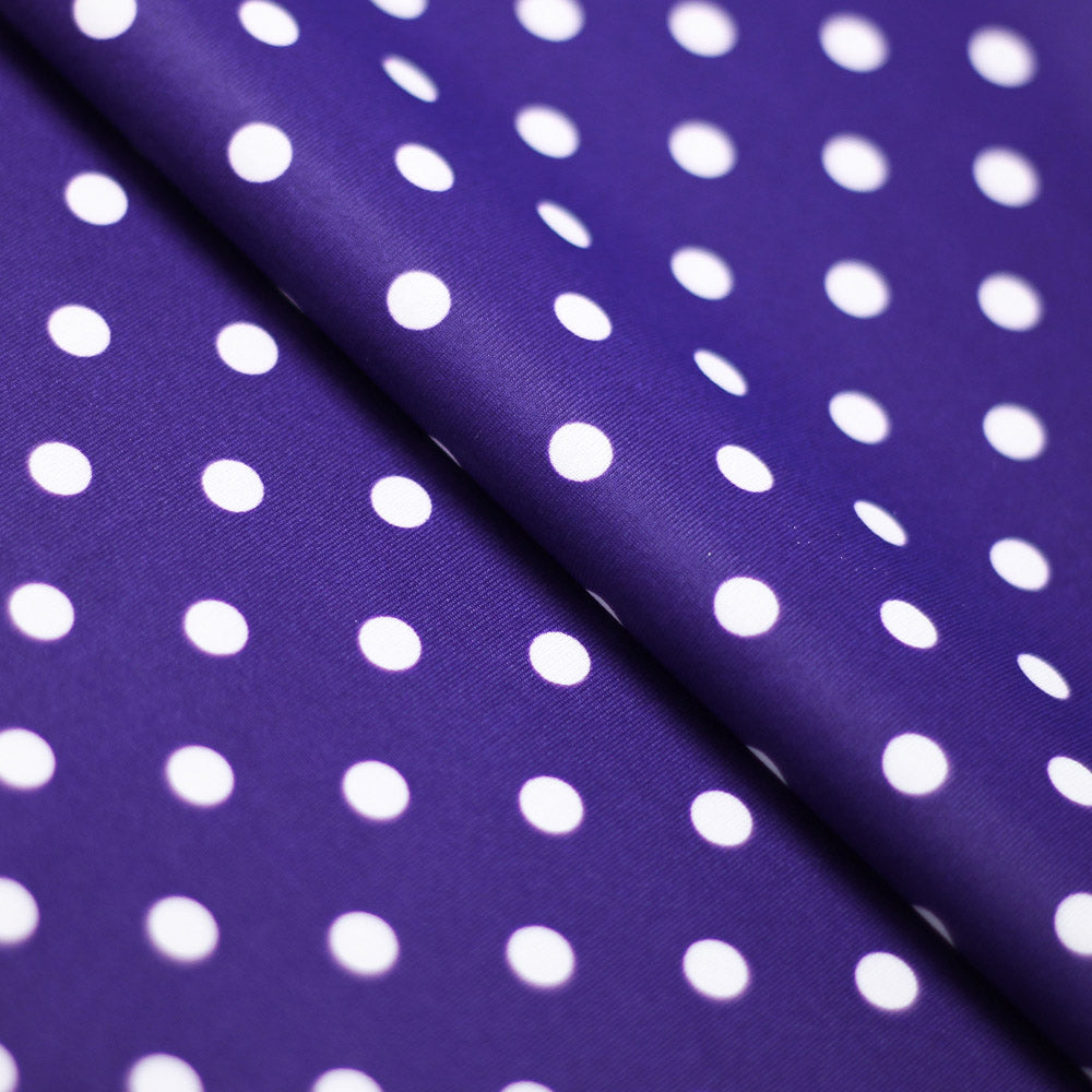 Purple, White Dots