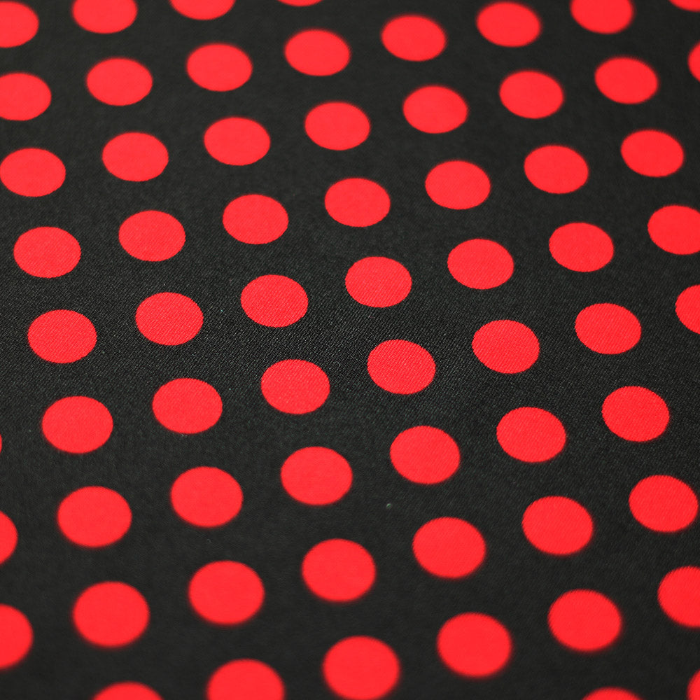 Black, Red Dots