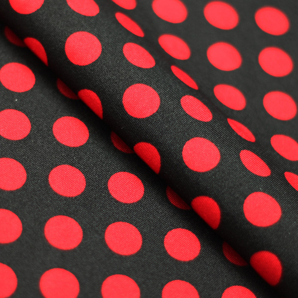 Black, Red Dots