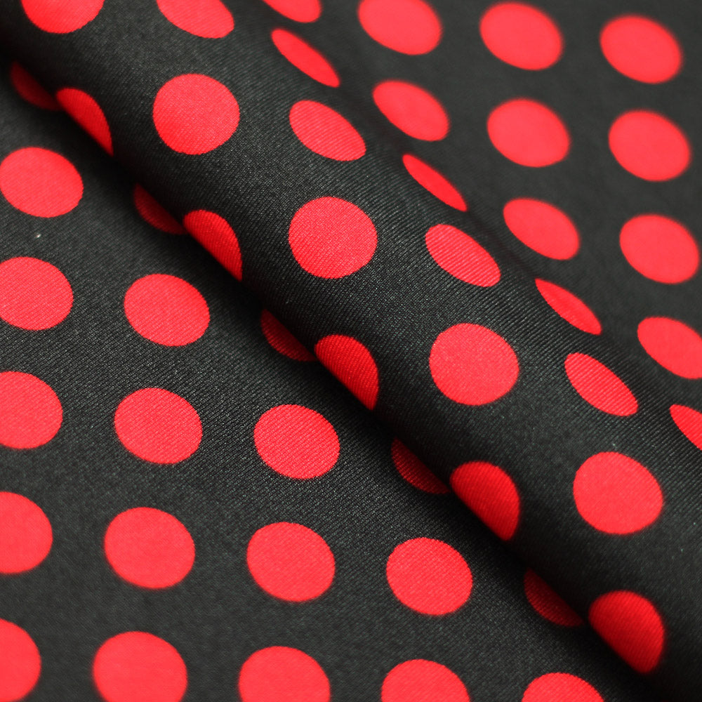 Black, Red Dots