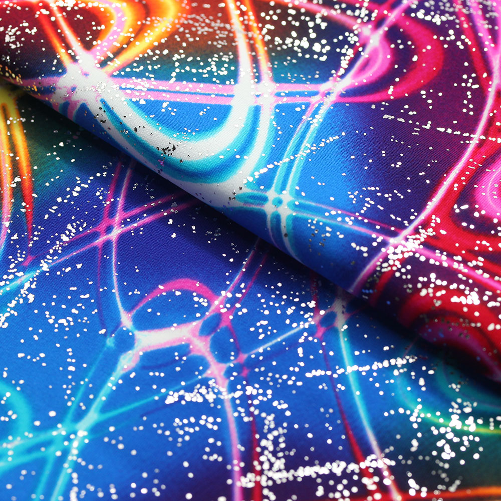 Atomic Circle Printed Nylon Spandex fabric