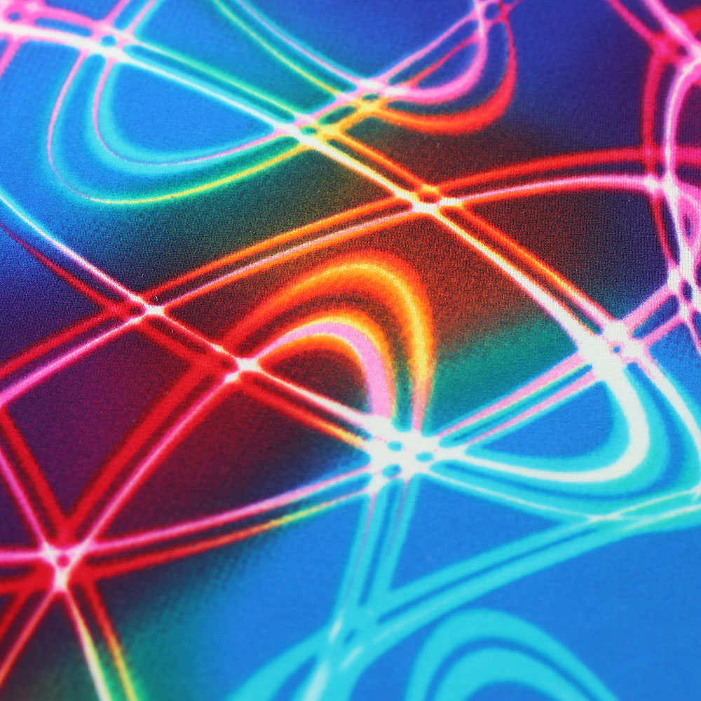 Atomic Circle Printed Nylon Spandex fabric