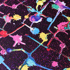 black-multi-fuchsia-foil