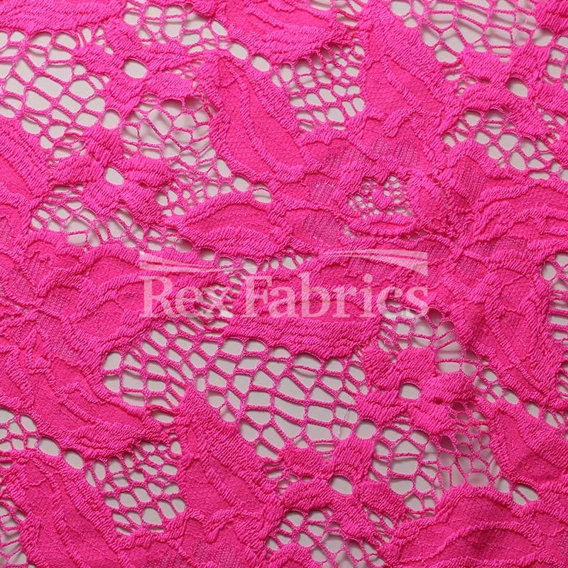Blossom Lace 4-Way Stretch Nylon Spandex Lace in 6 Colorways fabric