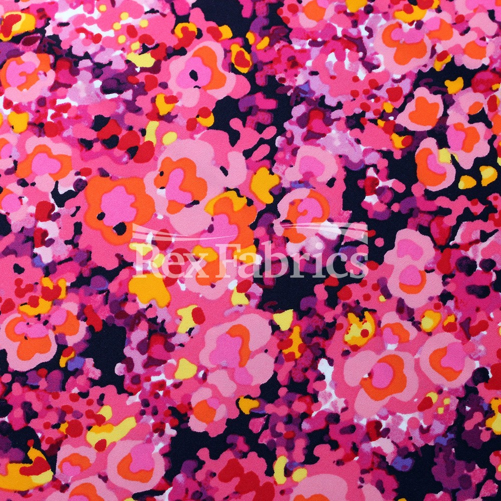 Boho Garden 4-Way Stretch Nylon Spandex Print fabric